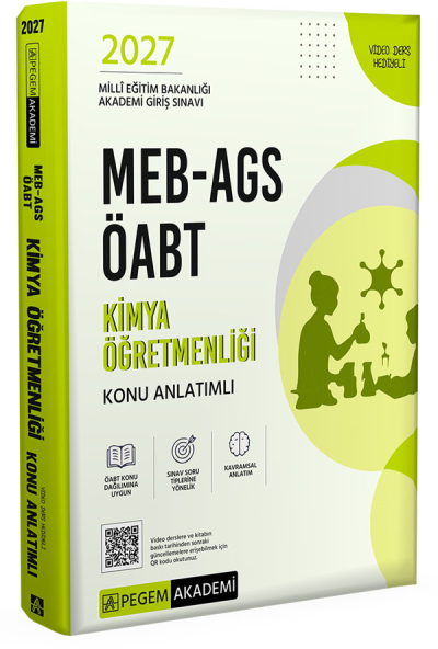 2027 ÖABT MEB-AGS Kimya Öğretmenliği Konu Anlatımlı Pegem Akademi Yayınları