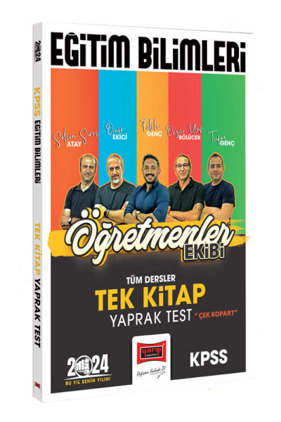 2024 KPSS Eğitim Bilimleri Öğretmenler Ekibi Tek Kitap Tüm Dersler Yaprak Test SegaCopy Fotokopi Merkezi