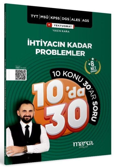 İhtiyacın Kadar Problemler Kampı 10 da 30 Soru Bankası Çözümlü Marka Yayınları SegaCopy Fotokopi Merkezi