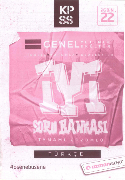 GY GK TÜRKÇE İYİ ÇÖZÜMLÜ SORU BANKASI SegaCopy Fotokopi Merkezi