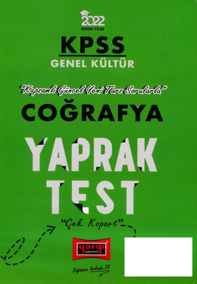COĞRAFYA YAPRAK TEST SegaCopy Fotokopi Merkezi