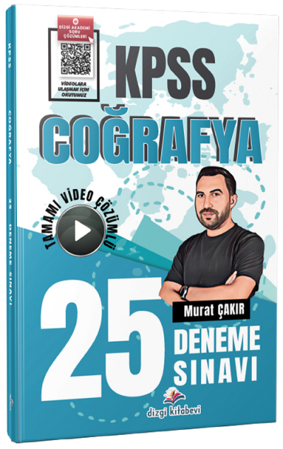 KPSS Coğrafya 25 Deneme Çözümlü Dizgi Kitap SegaCopy Fotokopi Merkezi