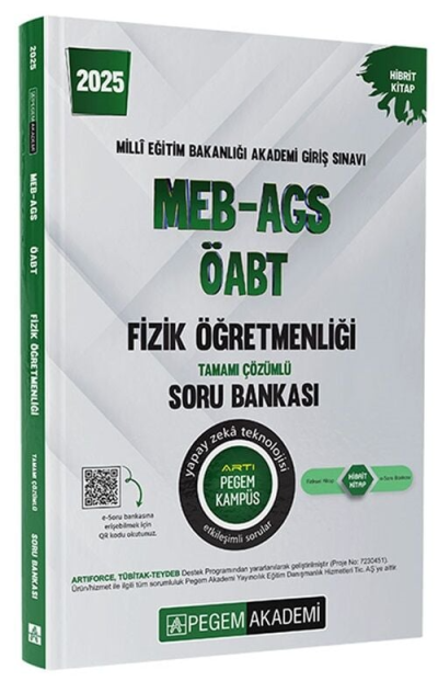 2025 MEB-AGS-ÖABT Fizik Öğretmenliği Tamamı Çözümlü Soru Bankası Pegem Akademi Yayıncılık SegaCopy Fotokopi Merkezi