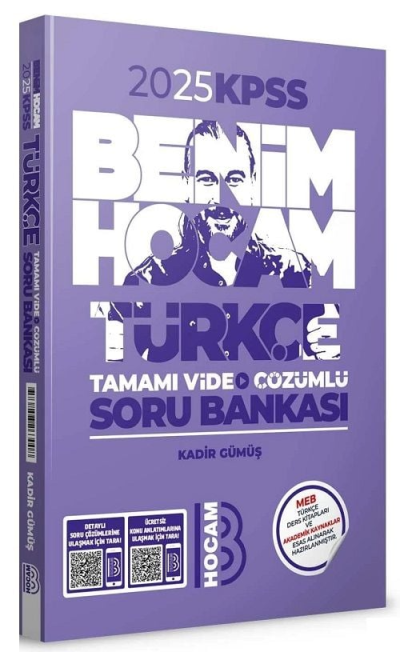 Benim Hocam Yayınları 2025 KPSS Türkçe Tamamı Video Çözümlü Soru Bankası SegaCopy Fotokopi Merkezi