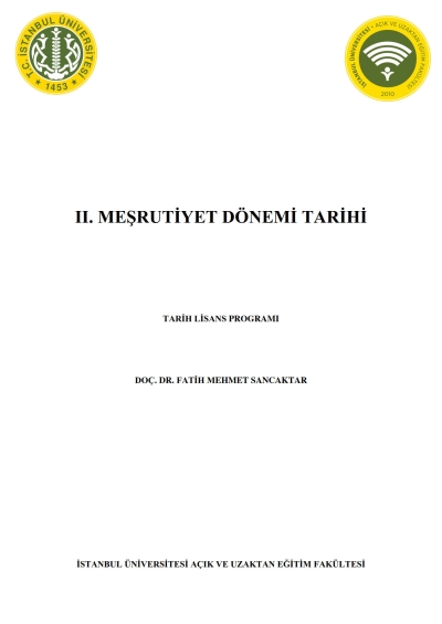 2. Meşrutiyet Dönemi Tarihi SegaCopy Fotokopi Merkezi