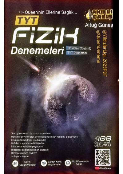 Altuğ Güneş TYT Fizik Deneme SegaCopy Fotokopi Merkezi