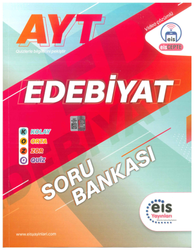 AYT Türk Dili ve Edebiyatı KOZ Serisi Soru Bankası Eis Yayınları