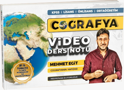 2024 KPSS Mehmet Eğit Coğrafya Video Ders Notları SegaCopy Fotokopi Merkezi