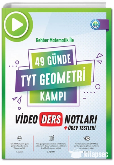 2024 49 Günde TYT Geometri Video Ders Notları Rehber Matematik SegaCopy Fotokopi Merkezi