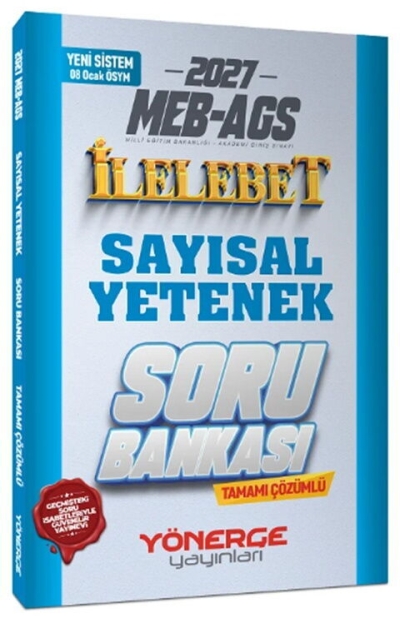 MEB-AGS Sayısal Yetenek İlelebet Soru Bankası Çözümlü Yönerge Yayınları SegaCopy Fotokopi Merkezi