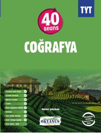 TYT 40 Seans Coğrafya Okyanus Yayınları SegaCopy Fotokopi Merkezi