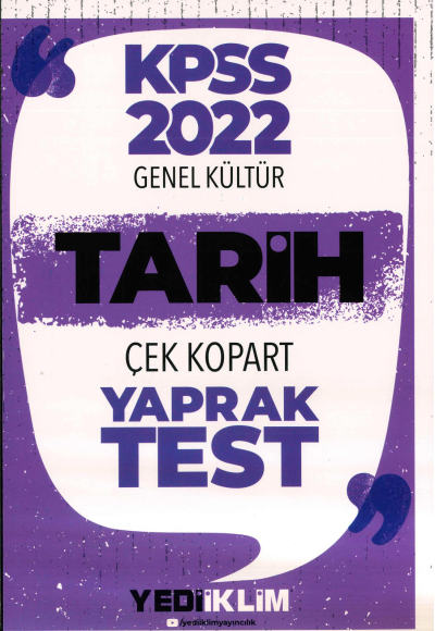 TARİH ÇEK KOPART YAPRAK TEST