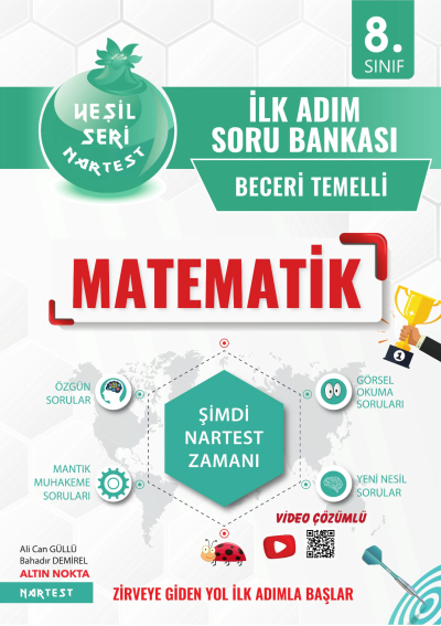 8. Sınıf Matematik İlk Adım Soru Bankası Nartest Yayınları SegaCopy Fotokopi Merkezi