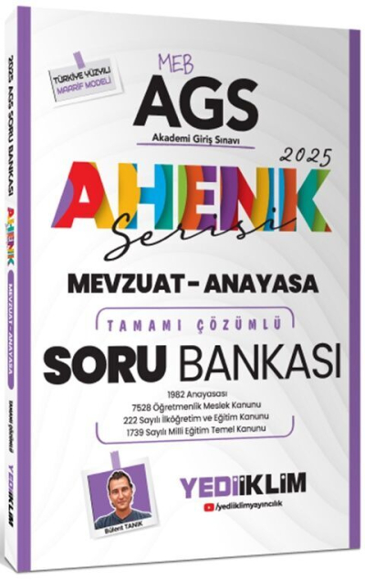 2025 MEB AGS Ahenk Serisi Mevzuat Anayasa Tamamı Çözümlü Soru Bankası Yediiklim Yayınları SegaCopy Fotokopi Merkezi
