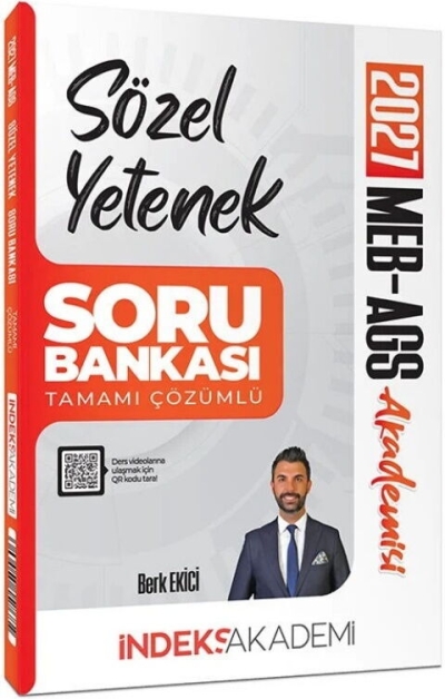 MEB-AGS Akademisi Sözel Yetenek Soru Bankası Çözümlü Berk Ekici İndeks Akademi Yayıncılık SegaCopy Fotokopi Merkezi