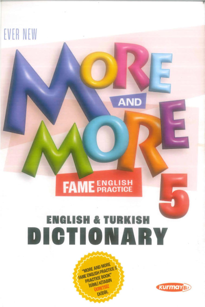 More And More 5 English Turkish Dictionary SegaCopy Fotokopi Merkezi