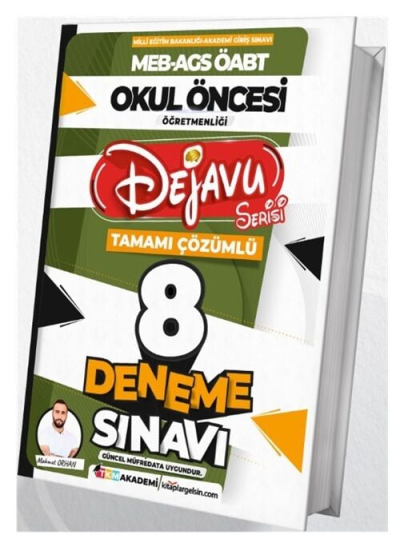 2025 MEB-AGS ÖABT Okul Öncesi Öğretmenliği Dejavu 8 Deneme Çözümlü TKM Akademi SegaCopy Fotokopi Merkezi