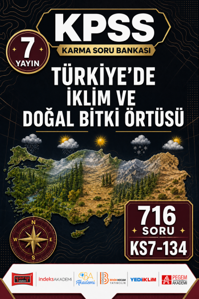 Türkiye’de İklim ve Doğal Bitki Örtüsü 7 Yayın 716 Soru SegaCopy Fotokopi Merkezi