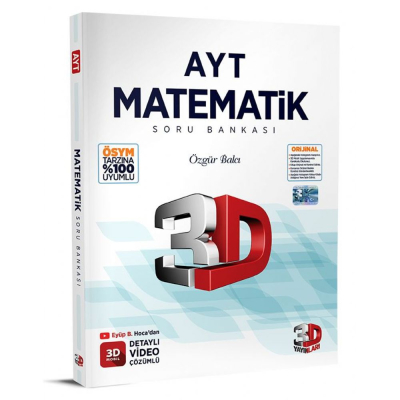3D Yayınları Ayt Matematik Soru Bankası SegaCopy Fotokopi Merkezi