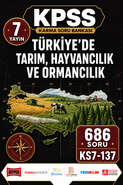 Türkiye’de Tarım, Hayvancılık ve Ormancılık 7 Yayın 686 Soru SegaCopy Fotokopi Merkezi