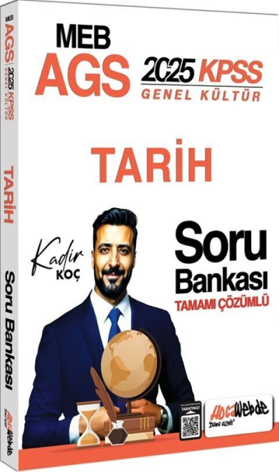 2025 MEB-AGS Tarih Soru Bankası Çözümlü HocaWebde Yayınları SegaCopy Fotokopi Merkezi