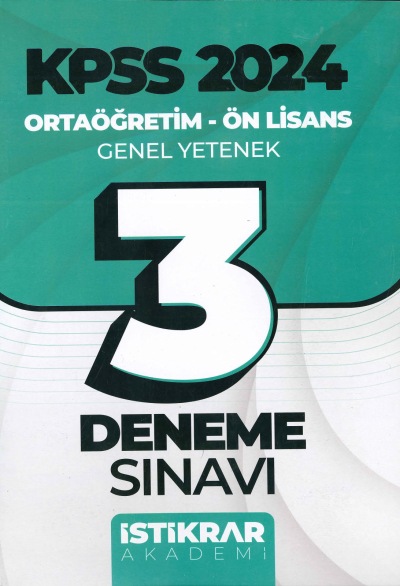 3 DENEME SINAVI GY GK SegaCopy Fotokopi Merkezi