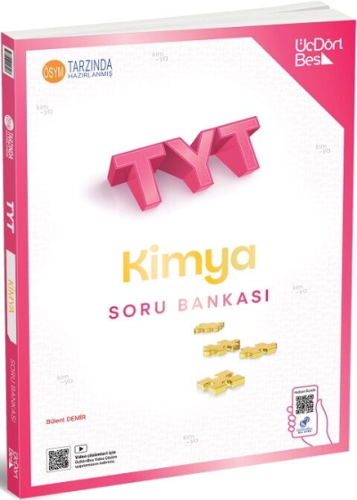 2027 TYT Kimya Soru Bankası Üç Dört Beş Yayınları SegaCopy Fotokopi Merkezi