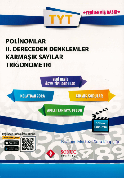 POLİNOMLAR 2. DERECEDEN DENKLEMLER KARMAŞIK SAYILAR TRİGONOMETRİ SORU KİTAPÇIĞI SegaCopy Fotokopi Merkezi