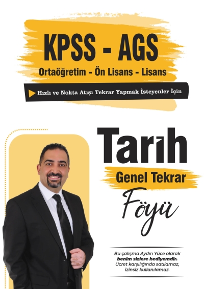 Tarih Genel Tekrar Föyü Aydın Yüce SegaCopy Fotokopi Merkezi