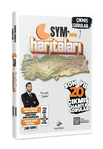 2026 ÖSYM`nin Haritaları Tüm Harita Çıkmış Sınav Soruları (Video Çözümlü) Dizgi Kitap SegaCopy Fotokopi Merkezi