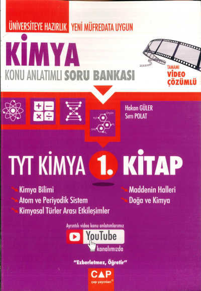 TYT KİMYA KONU ANLATIMLI SORU BANKASI 1. KİTAP SegaCopy Fotokopi Merkezi