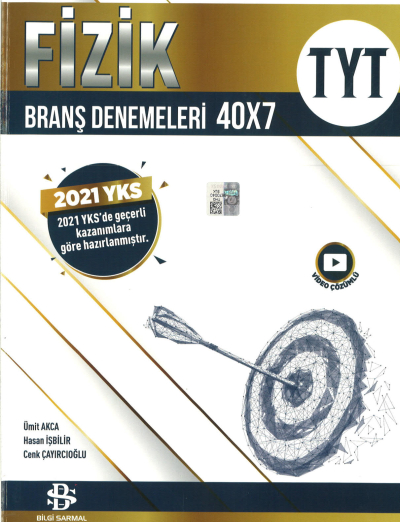 TYT Fizik 40 x 7 Branş Denemeleri SegaCopy Fotokopi Merkezi