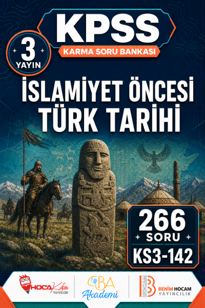İslamiyet Öncesi Türk Tarihi 3 Yayın 266 Soru (Benim Hocam - CBA - Hoca Kafası Yayınları) SegaCopy Fotokopi Merkezi