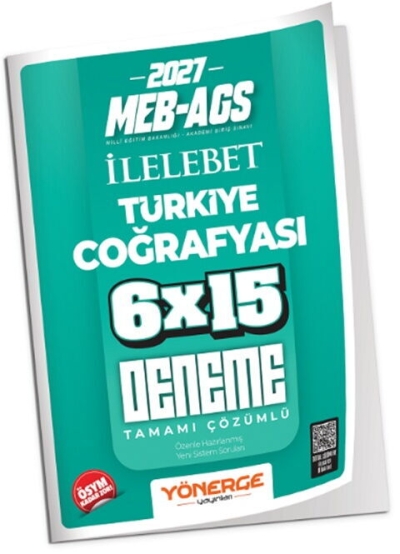 MEB-AGS Türkiye Coğrafyası İLELEBET 6x15 Deneme Çözümlü Yönerge Yayınları SegaCopy Fotokopi Merkezi