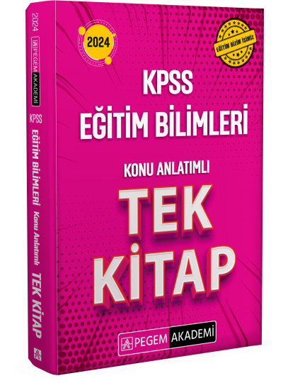 2024 KPSS Eğitim Bilimleri Konu Anlatımlı Tek Kitap SegaCopy Fotokopi Merkezi