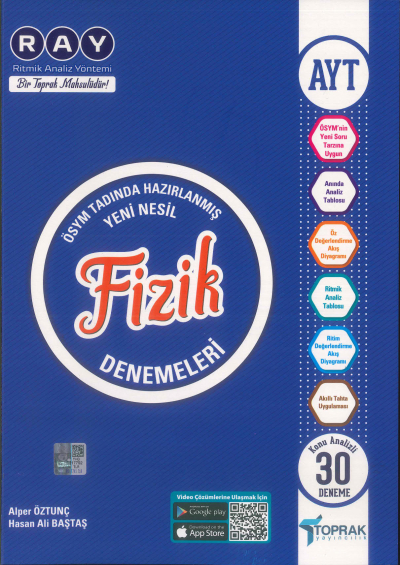 AYT Fizik Konu Analizli 30 Deneme Toprak Yayıncılık SegaCopy Fotokopi Merkezi