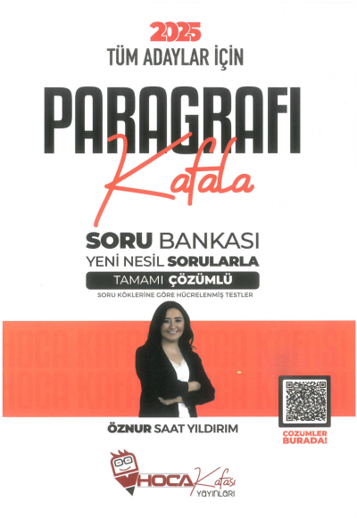 2025 Tüm Adaylar İçin Paragrafı Kafala Soru Bankası Çözümlü Hoca Kafası Yayınları SegaCopy Fotokopi Merkezi