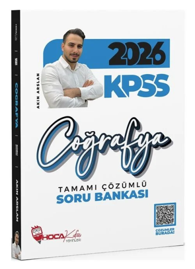 2026 KPSS Coğrafya Soru Bankası Çözümlü Akın Arslan Hoca Kafası Yayınları SegaCopy Fotokopi Merkezi
