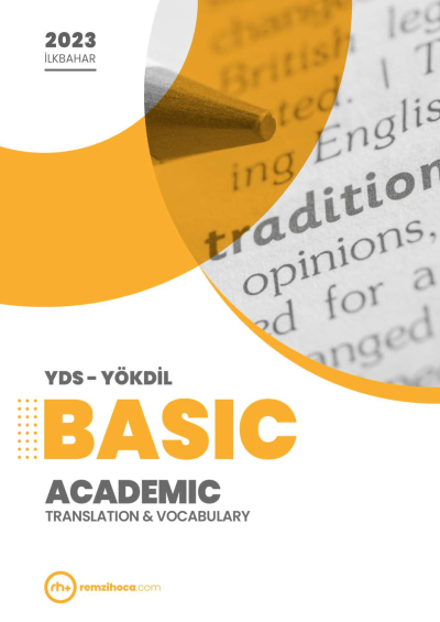 BASIC ACADEMIC TRANSLATION & VOCABULARY YDS-YÖKDİL SegaCopy Fotokopi Merkezi