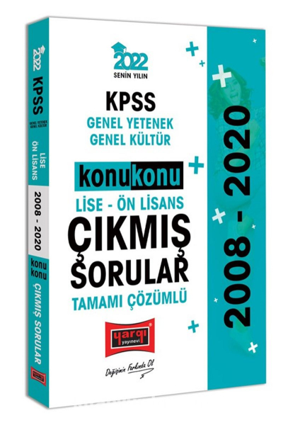 KPSS Genel Yetenek Genel Kültür Lise Ön Lisans Konu Konu Tamamı Çözümlü Çıkmış Sorular (2008-2020) SegaCopy Fotokopi Merkezi