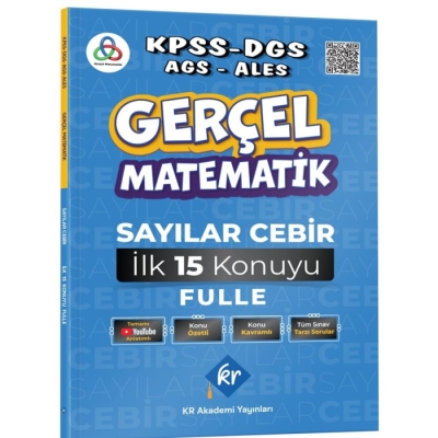 Gerçel Matematik Sayılar Cebir İlk 15 Konuyu Garantile Konu Özetli Soru Bankası Çözümlü KR Akademi SegaCopy Fotokopi Merkezi