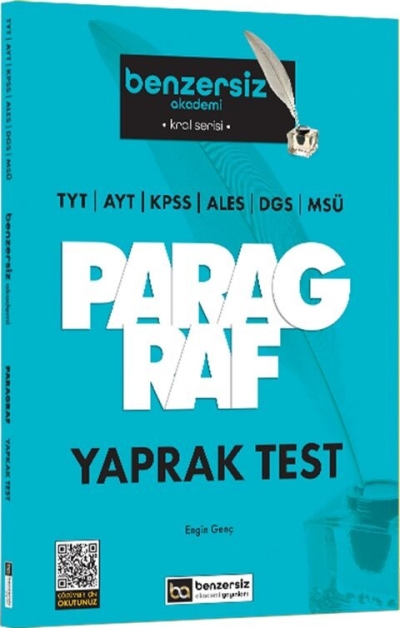 Kral Serisi Benzersiz Paragraf Yaprak Test Benzersiz Akademi Yayınları SegaCopy Fotokopi Merkezi