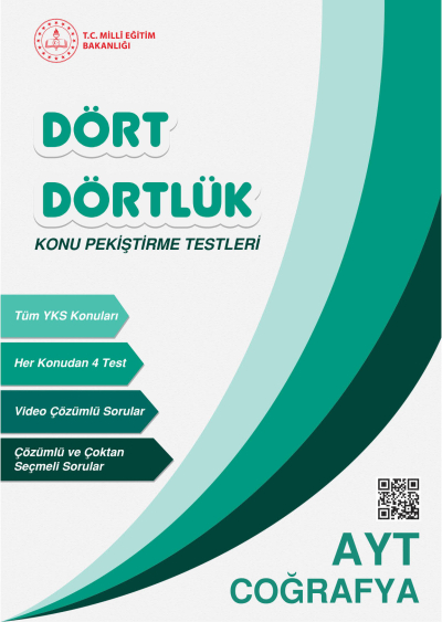 Dört Dörtlük Konu Pekiştirme Testleri AYT Coğrafya SegaCopy Fotokopi Merkezi