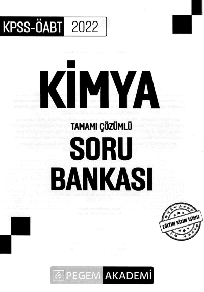 KİMYA TAMAMI ÇÖZÜMLÜ SORU BANKASI