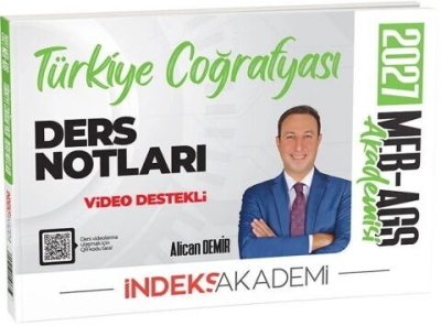 MEB-AGS Akademisi Türkiye Coğrafyası Video Ders Notları Alican Demir İndeks Akademi Yayıncılık SegaCopy Fotokopi Merkezi