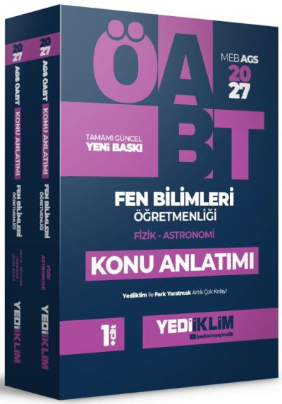 2027 MEB AGS ÖABT Fen Bilimleri Öğretmenliği Konu Anlatımı 2 Cilt Yediiklim Yayınları SegaCopy Fotokopi Merkezi
