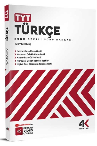 TYT Türkçe Konu Özetli Soru Bankası 4K Yayınları SegaCopy Fotokopi Merkezi