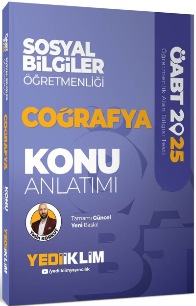 2025 ÖABT Sosyal Bilgiler Öğretmenliği Coğrafya Konu Anlatımı Yediiklim Yayınları SegaCopy Fotokopi Merkezi