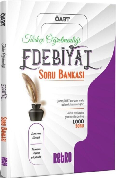 ÖABT Türkçe Öğretmenliği Edebiyat Soru Bankası Retro Yayıncılık SegaCopy Fotokopi Merkezi