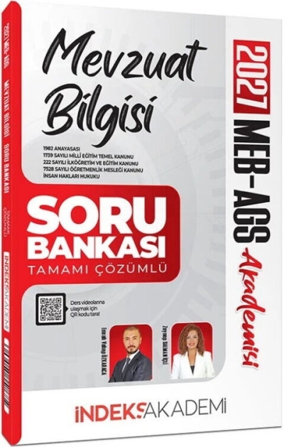 MEB-AGS Akademisi Mevzuat Bilgisi Soru Bankası Çözümlü İndeks Akademi Yayıncılık SegaCopy Fotokopi Merkezi